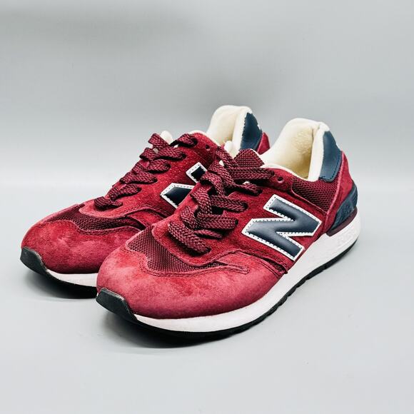New Balance Shoes Womens 6.5 Burgundy Suede 670 Running Low Top Made UK Sneakers - Picture 2 of 9